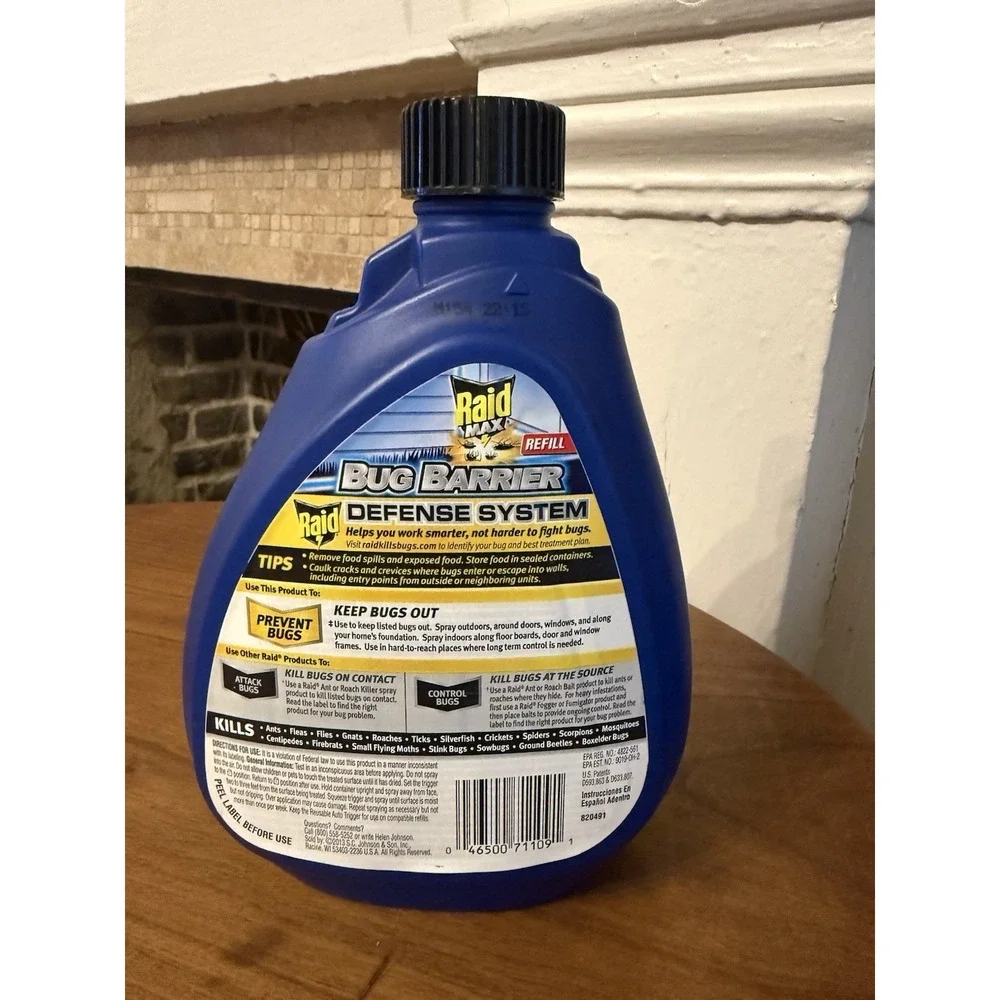 (1) Raid Max Bug Barrier REFILL 30 Fl Oz Discontinued HTF